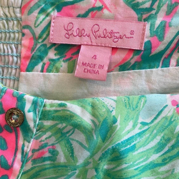 Lilly Pulitzer Pink and Green Easton Dress - Picture 6 of 15
